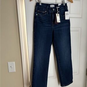 Good American Women's Dark Blue Jeans Dolly Parton Jolean jeans. Petite.